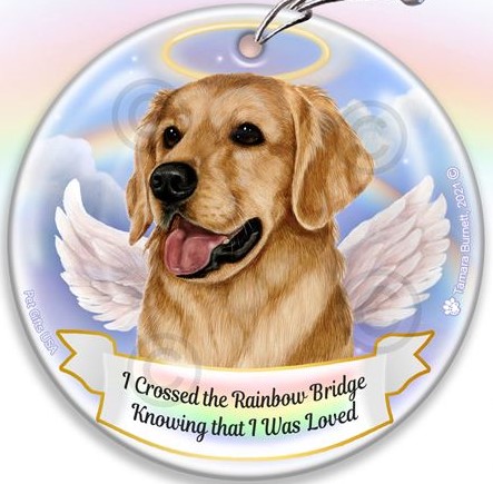 Golden Retriever  Rainbow Bridge Memorial Ornament